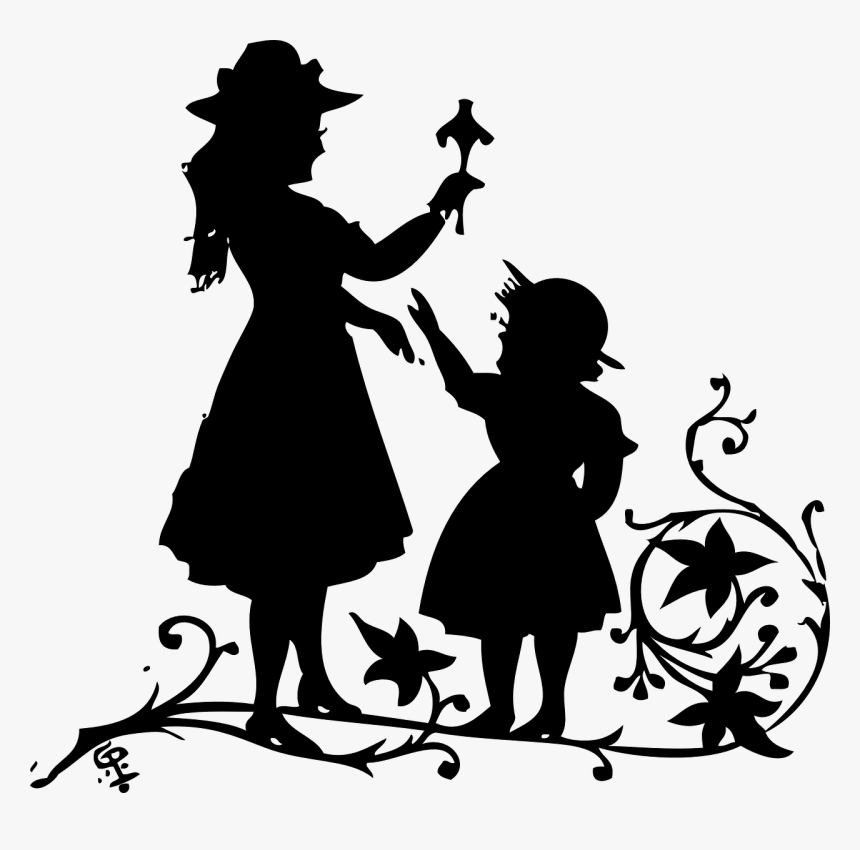 Mother Love Black And White Clipart, HD Png Download, Free Download