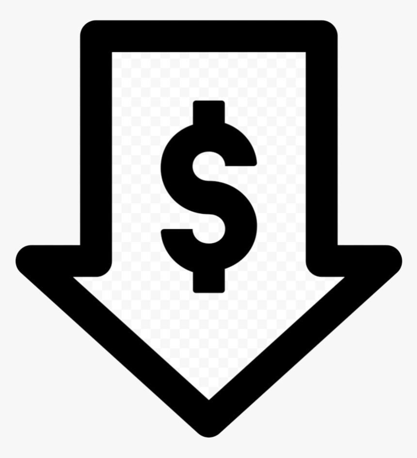 Cash Clipart Pricing Low Cost Icon Hd X Transparent - Cost Reduction Icon  Png, Png Download - kindpng