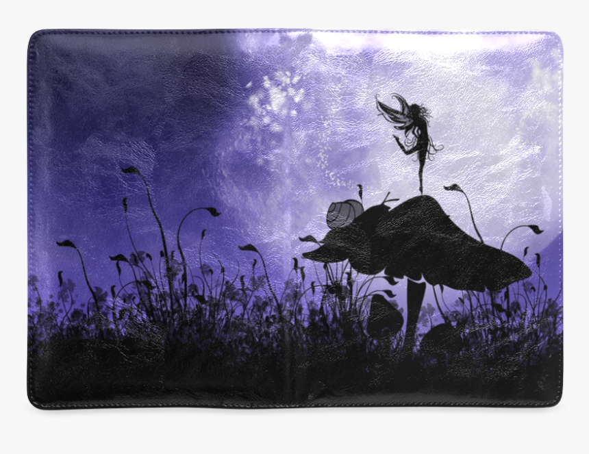 A Beautiful Fairy Dancing On A Mushroom Silhouette - Wildebeest, HD Png Download, Free Download