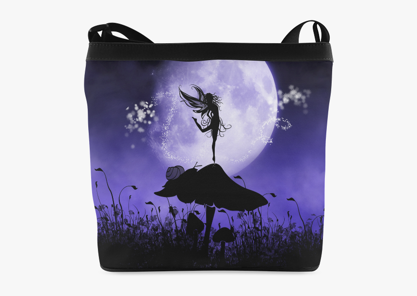 A Beautiful Fairy Dancing On A Mushroom Silhouette - Fairy Silhouette, HD Png Download, Free Download