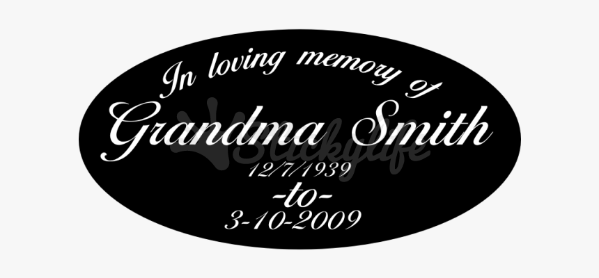In Loving Memory Decal - Calligraphy, HD Png Download, Free Download