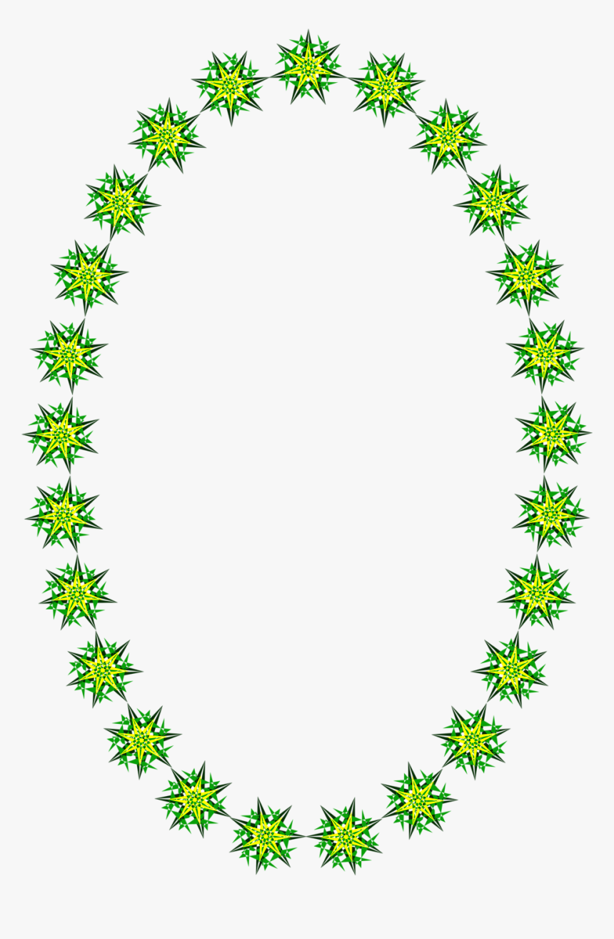 Clipart Star Border Free Download - Oval Shape Border Design, HD Png Download, Free Download