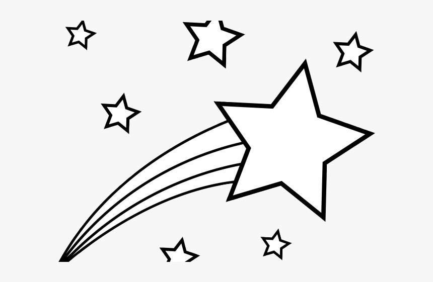 Shooting Star Clipart Black And White, HD Png Download, Free Download