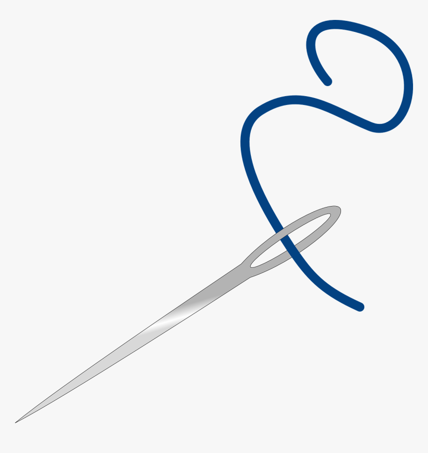 Needle And Blue Thread Svg Clip Arts - Needle And Blue Thread, HD Png Download, Free Download