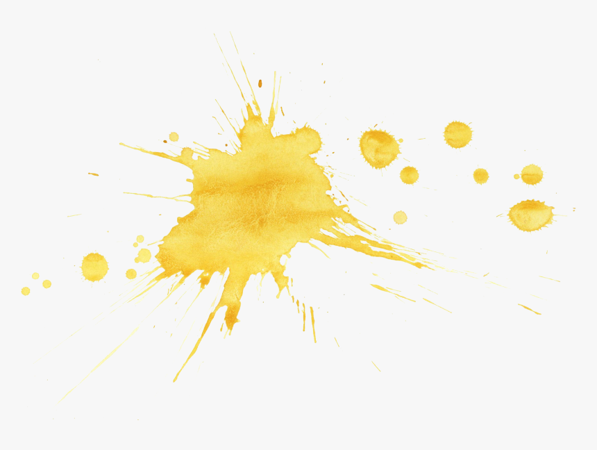 Transparent Png Splatter - Gold Paint Splatter Png, Png Download, Free Download