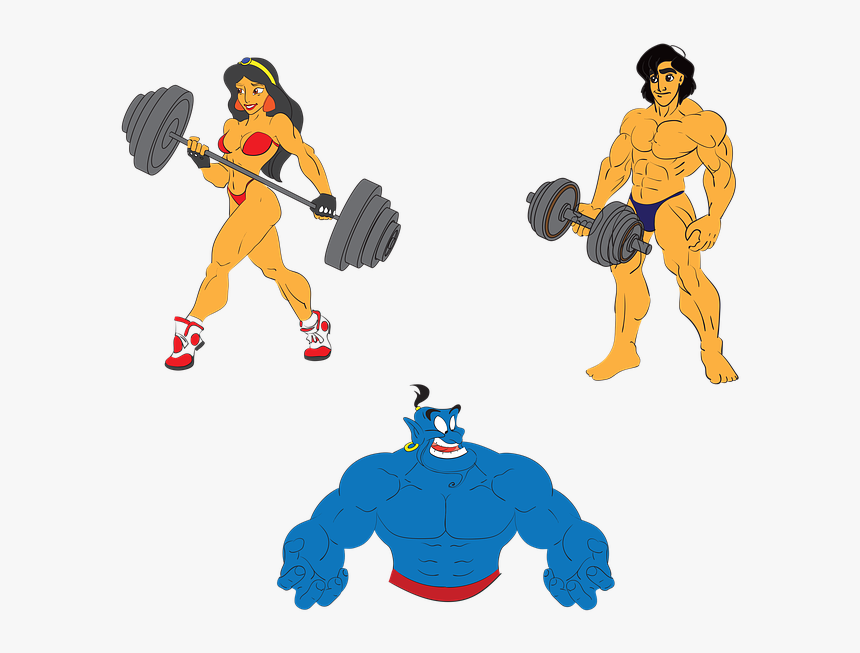 Aladdin, Fitness, Body, Strong, Athlete, Training - Aladdin Body, HD Png Download, Free Download