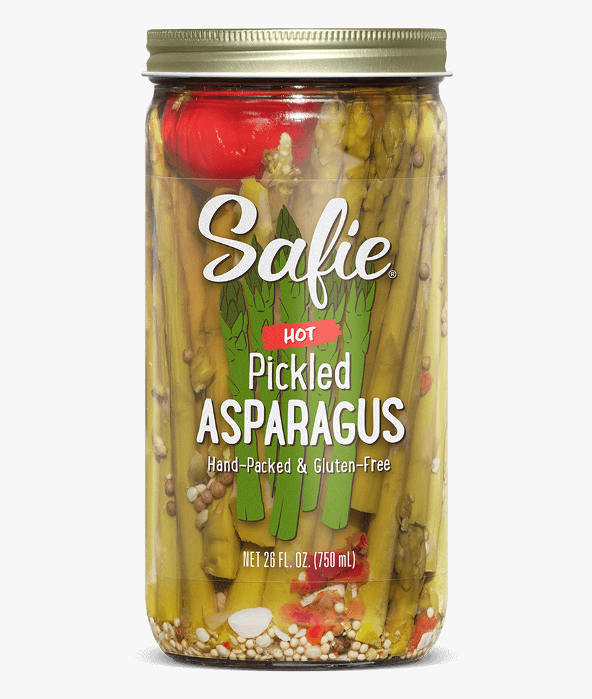 Safie Hot Pickled Asparagus 26 Fl Oz - Safie Hot Pickled Asparagus, HD Png Download, Free Download