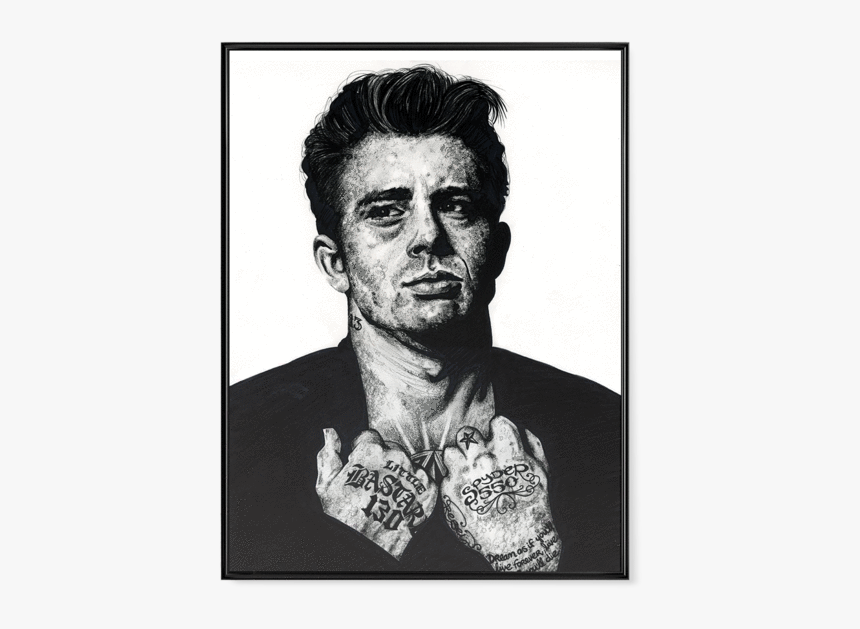 Clip Art Inked Poster American Af - James Dean Drawing Poster, HD Png Download, Free Download