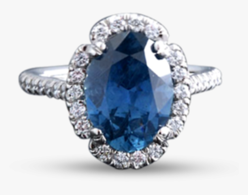 Montana Sapphire Ring, - Engagement Ring, HD Png Download, Free Download