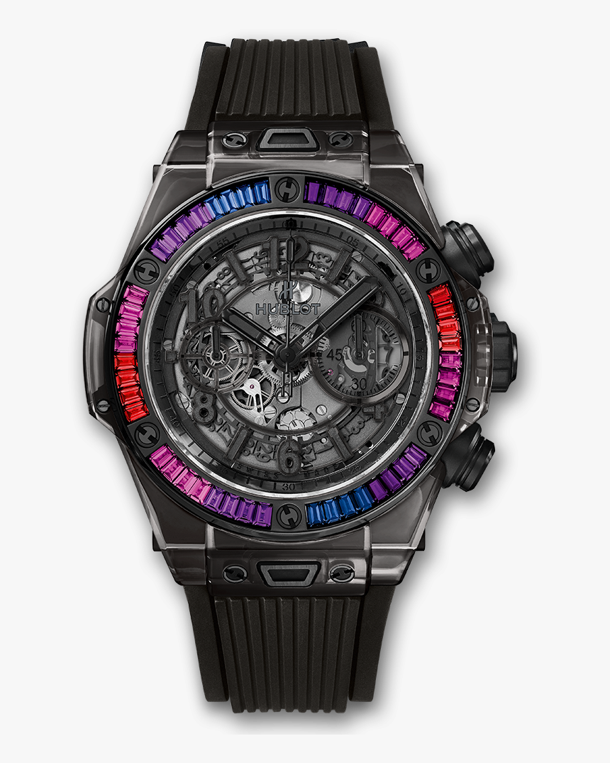 Transparent Ceramic Sapphire - Hublot Big Bang Unico Rainbow, HD Png Download, Free Download