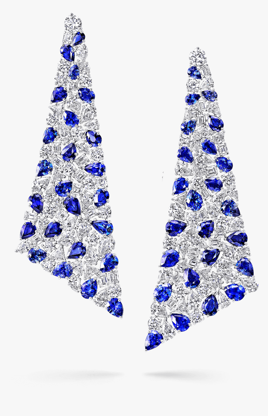 Graff High Jewellery Sapphire And Diamond Triangle - Sapphire Jewellery, HD Png Download, Free Download