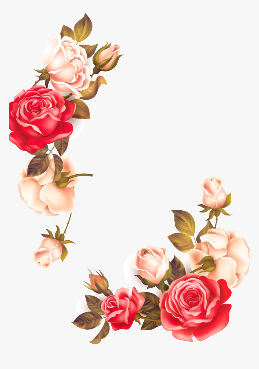 Euclidean Vector Flower Icon - Vintage Flower Border Png, Transparent Png, Free Download