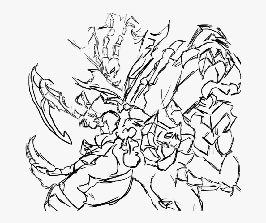 Thresh Rough Line Art By Reala - Thresh Drawing, HD Png Download, Free Download