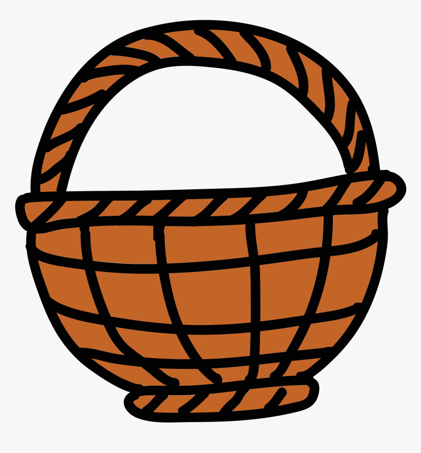 Wicker Basket Icon - Cartoon Picture Of Basket, HD Png Download, Free Download