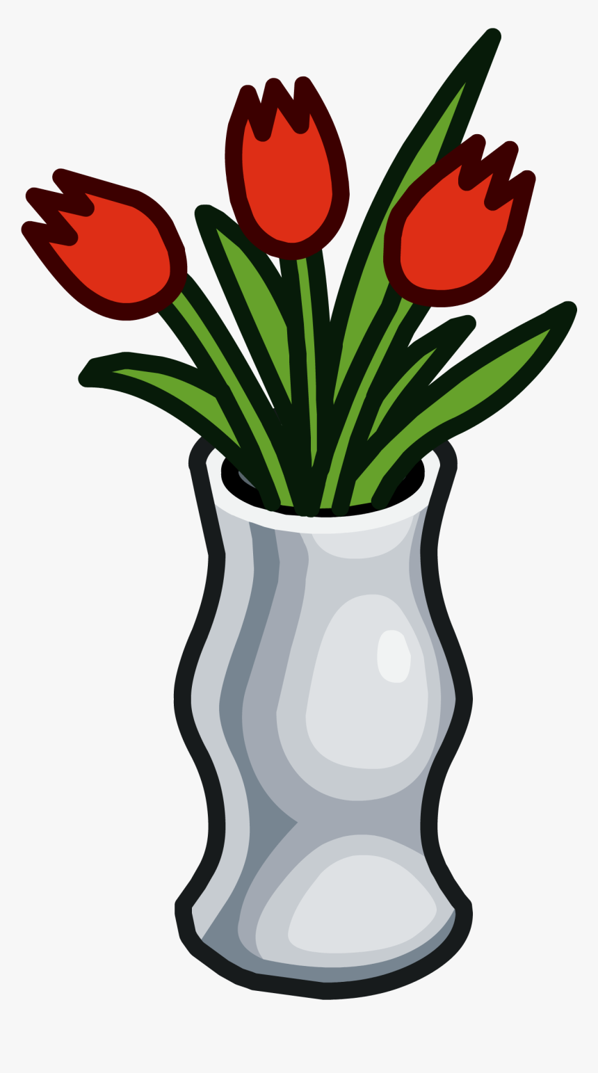Vase Clipart Spring Flower - Flowers In Vase Clip Art, HD Png Download, Free Download