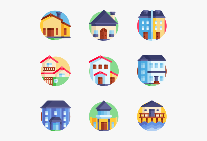 Type Of Houses - House Apartment Icon Png, Transparent Png, Free Download