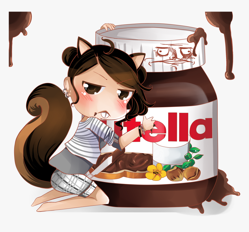 Ila Steve Youtube Cartoon Food - Buon Pomeriggio Divertenti Nutella, HD Png Download, Free Download