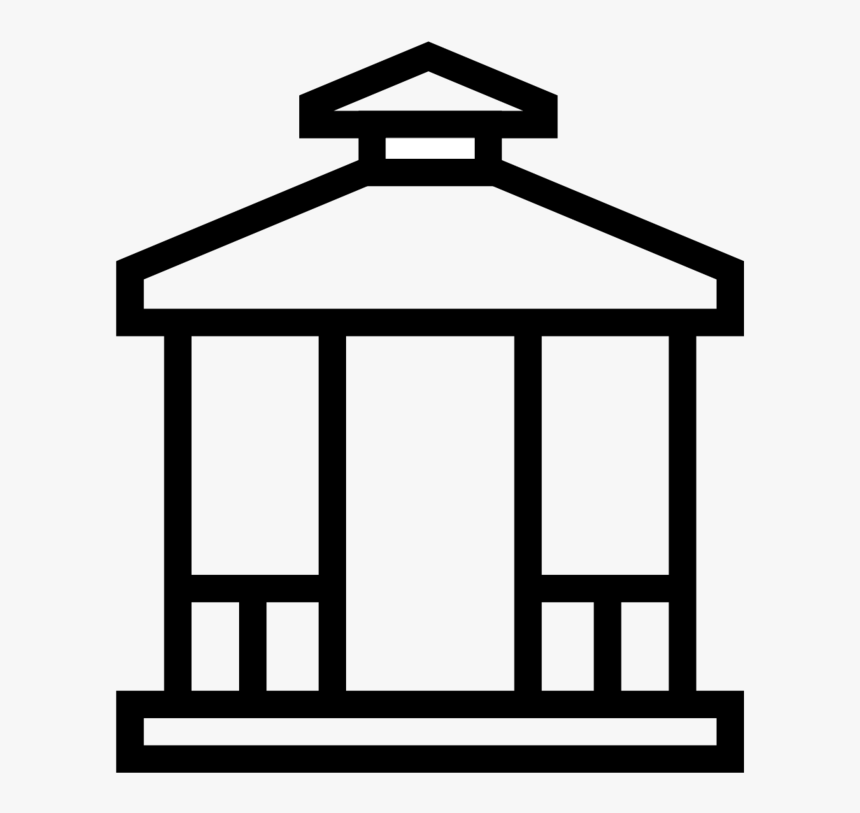 Gazebo Icon-07 - Building Vector Icon, HD Png Download, Free Download