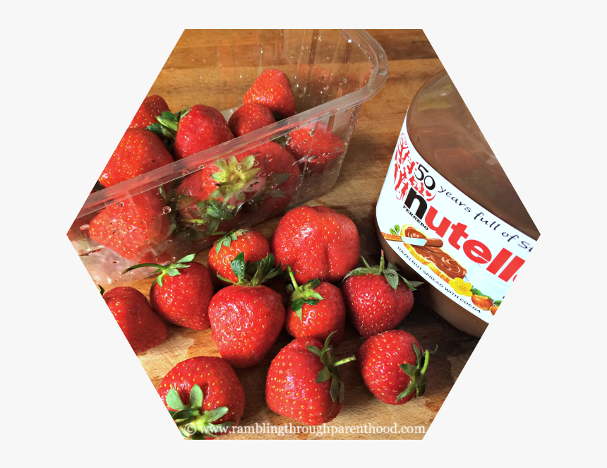 Nutella Coated Strawberries - Nutella, HD Png Download, Free Download