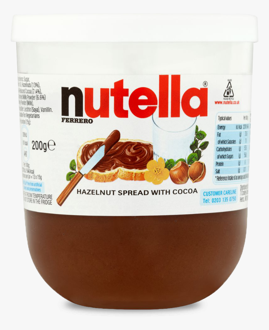 Nutella Hazelnut Chocolate Spread 200g, HD Png Download, Free Download