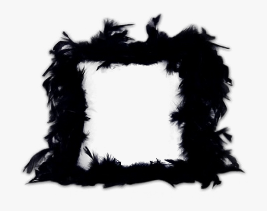 Natural Material - Transparent Black Feather Border, HD Png Download, Free Download