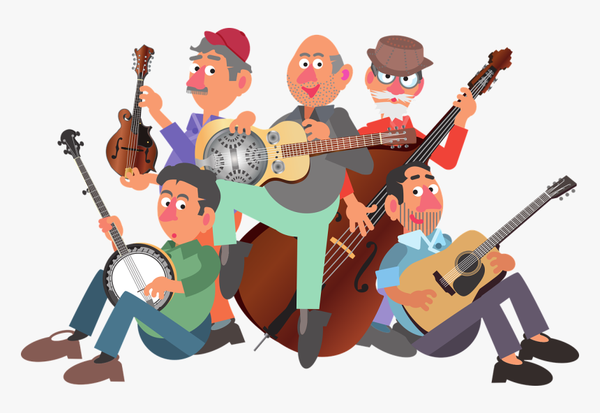 Band, Group, Musician, Music, Instrument, Bluegrass - Music, HD Png Download, Free Download