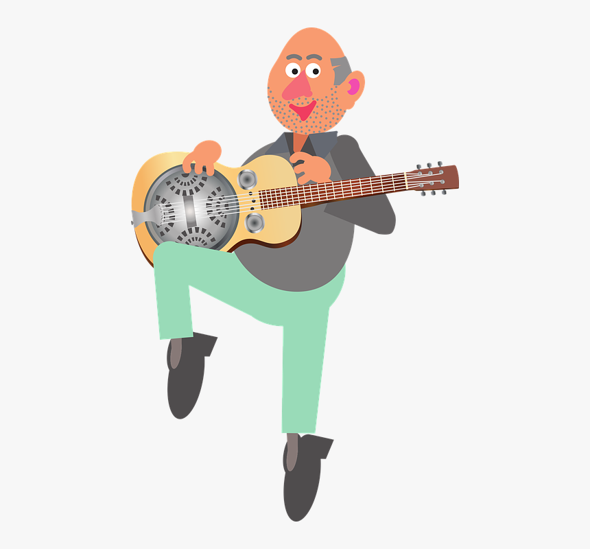 Musician, Music, Instrument, Bluegrass, Dobro - Cartoon, HD Png Download, Free Download