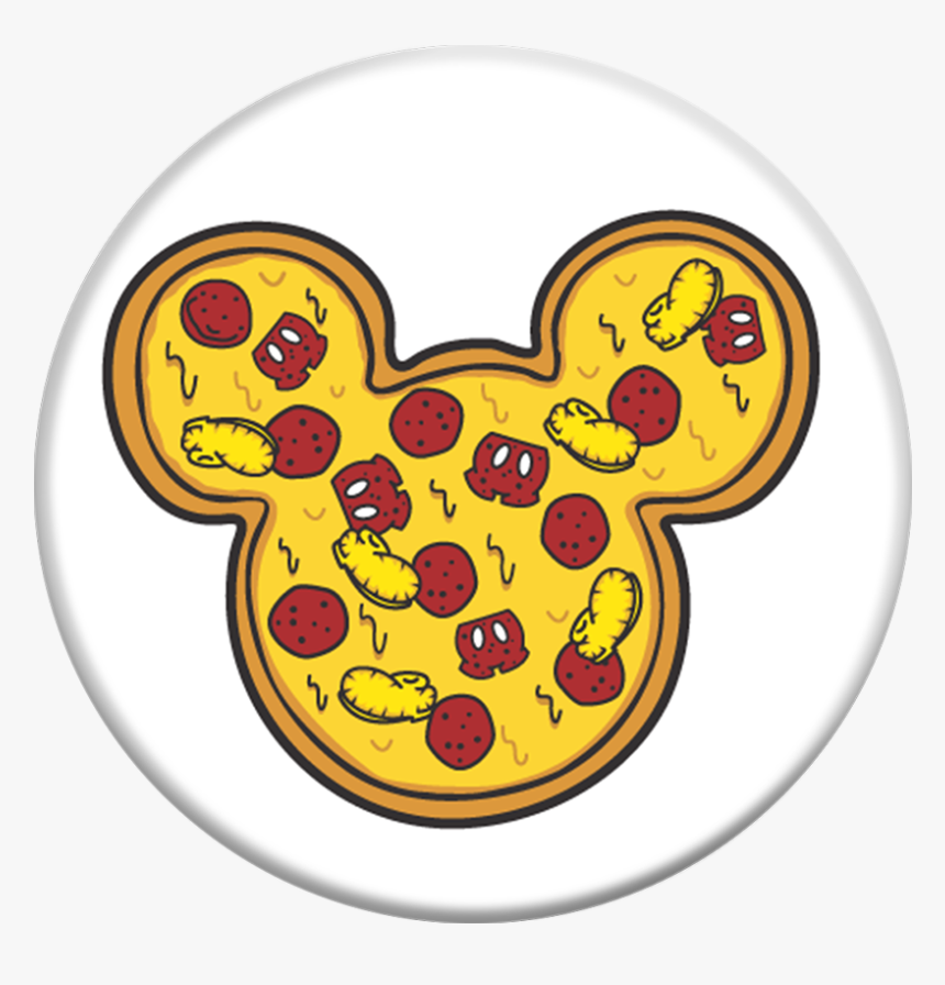 One That Looks Like The Face Of A Classic Mickey Mouse - Mickey Mouse Pizza Cartoon, HD Png Download, Free Download