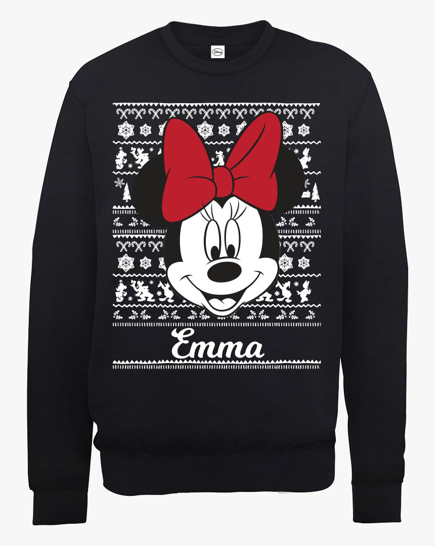 Official Mickey Mouse Womens Personalised Christmas - Star Wars Last Jedi Sweatshirt, HD Png Download, Free Download