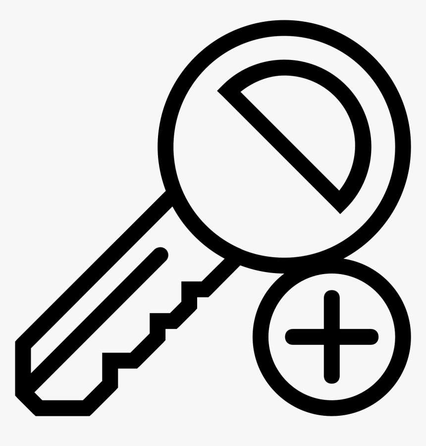 Add Key Icon - Single Sign On Icon, HD Png Download, Free Download