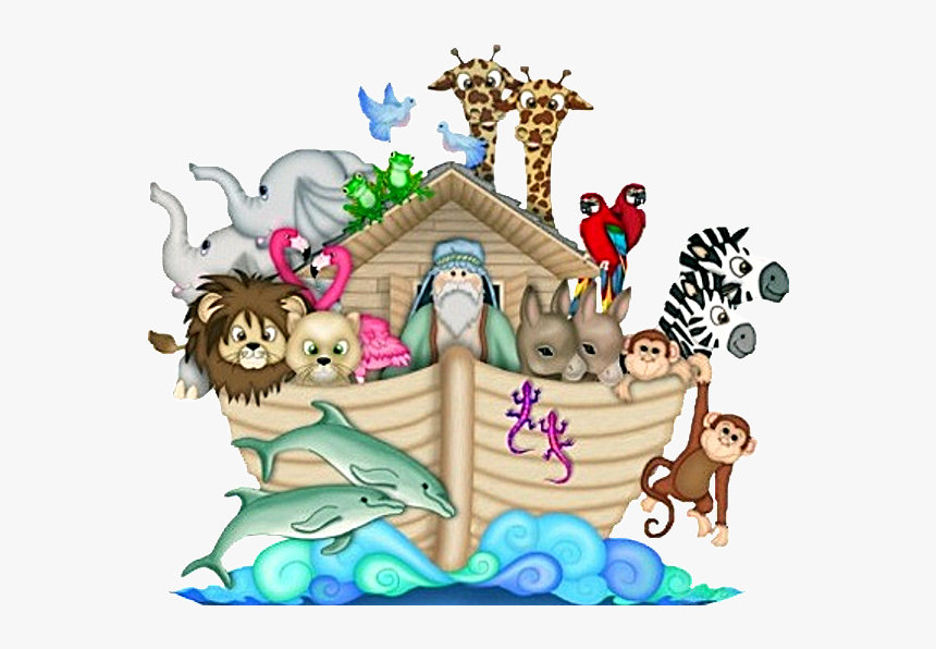 Noah"s Ark - Noah's Ark Cartoon Animals, HD Png Download, Free Download