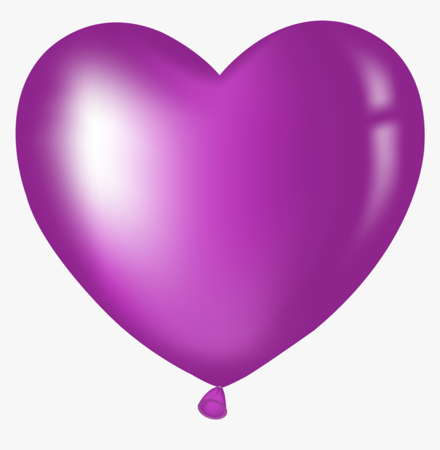 Pin By Jacqueline Anderson On Purple - Purple Heart Balloon Clipart, HD Png Download, Free Download