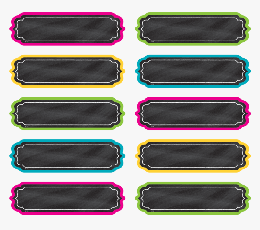 Teacher Created Resources Chalkboard Brights Labels, HD Png Download, Free Download