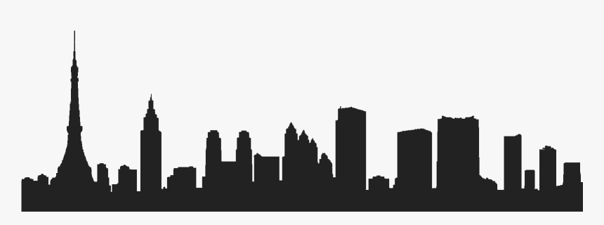 Silhouette At Getdrawings Com - Tokyo Skyline Silhouette Png, Transparent Png, Free Download