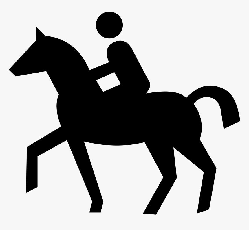 Silhouette Horse Riding At Getdrawings - Riding Horse Icon Png, Transparent Png, Free Download