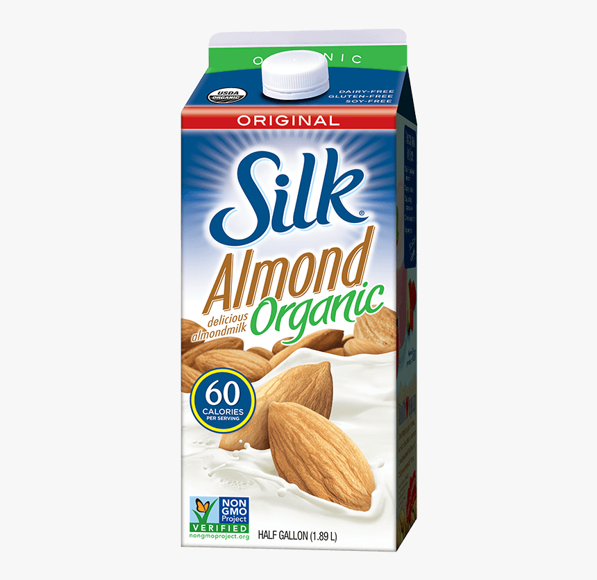 Silk Organic Original Almondmilk - Silk Soy Milk, HD Png Download, Free Download