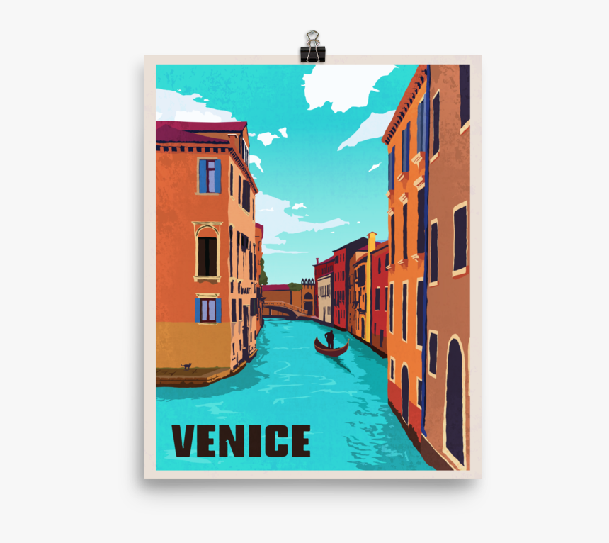 Vintage Travel Poster Venice Italy, HD Png Download, Free Download