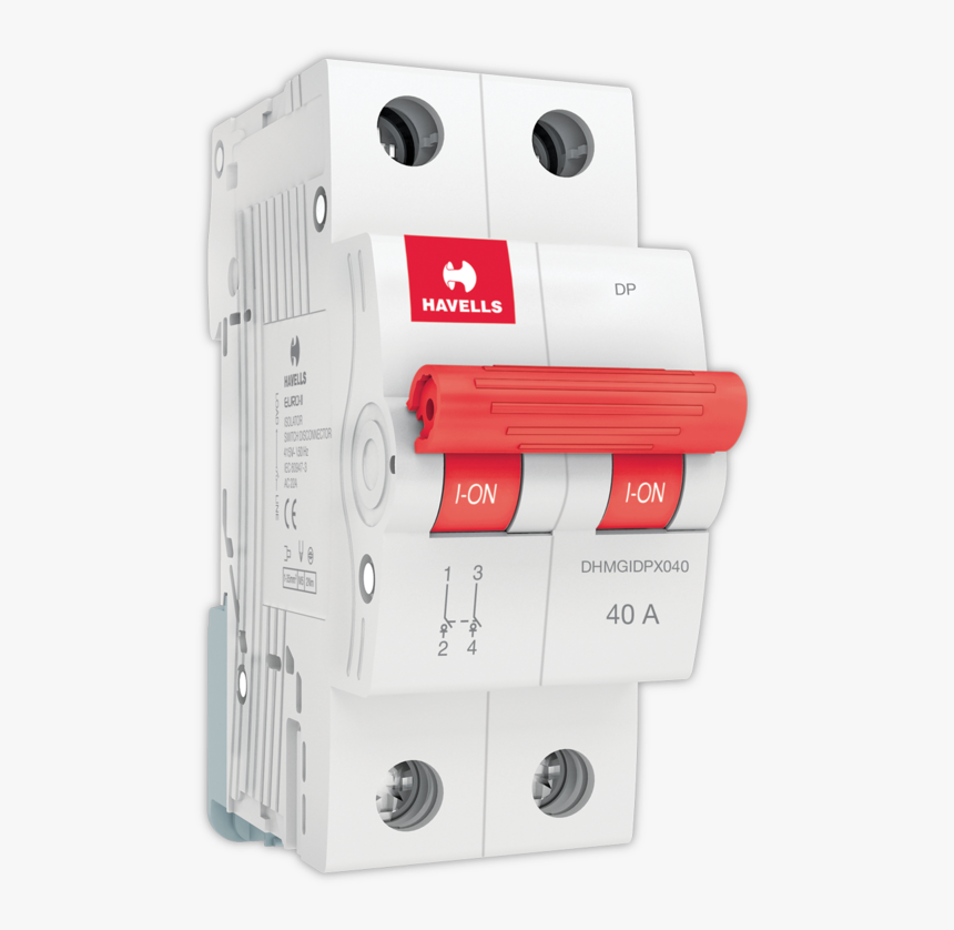 Electrical Modular Switch Png Image - Havells Mcb, Transparent Png, Free Download