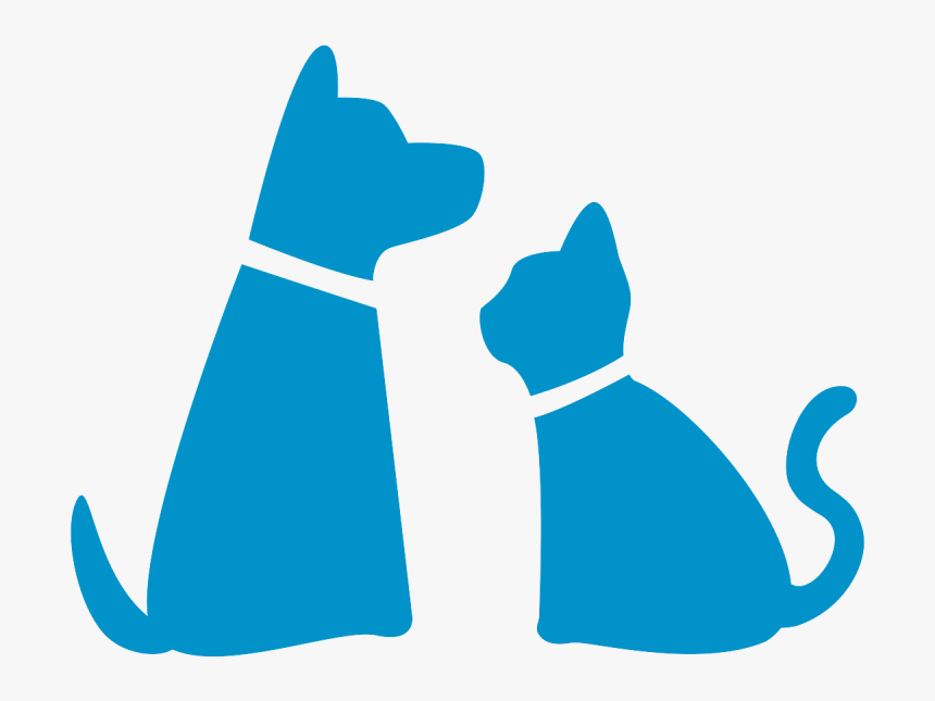 Transparent Dog Png Icon - Cat And Dog Silhouette Png, Png Download, Free Download