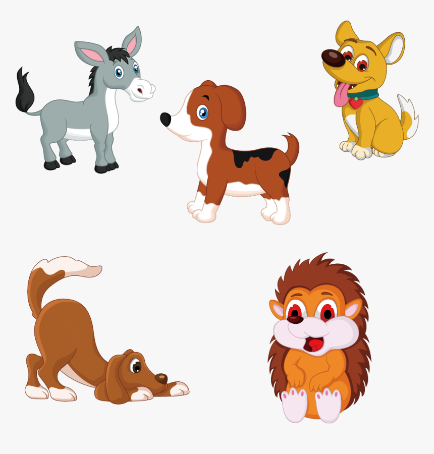 Dog Euclidean Vector Icon - Transparent Farm Animal Clipart, HD Png Download, Free Download