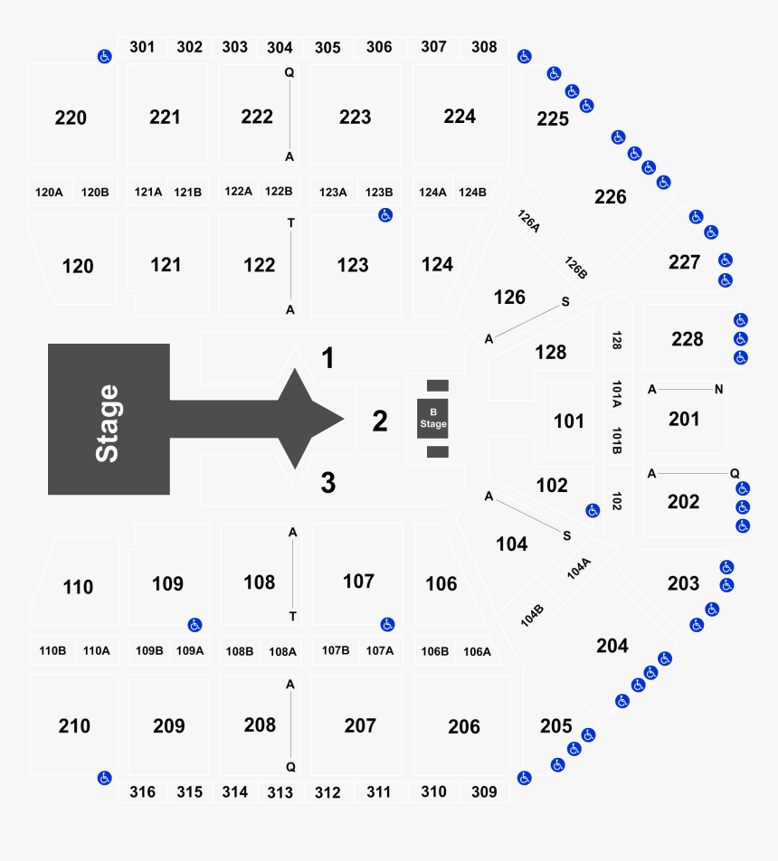 Seat Number Van Andel Arena Seating Chart, HD Png Download, Free Download
