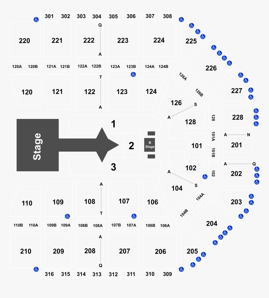 Seat Number Van Andel Arena Seating