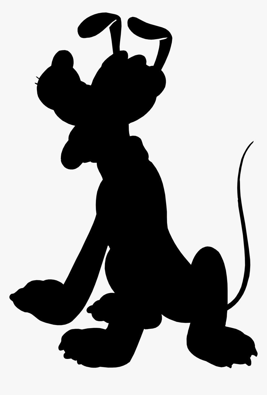 Disney Pluto Silhouette Clipart , Png Download - Pluto Silhouette, Transparent Png, Free Download