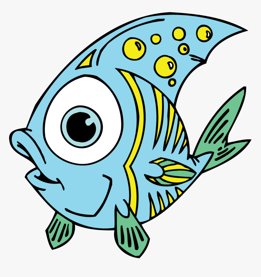 Exploit Fish Clip Art For Kids Esl Pets Animals Vocabulary - Clipart Funny Fish, HD Png Download, Free Download