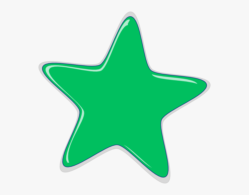 Green Star Clip Art - Clipart Red Star, HD Png Download, Free Download