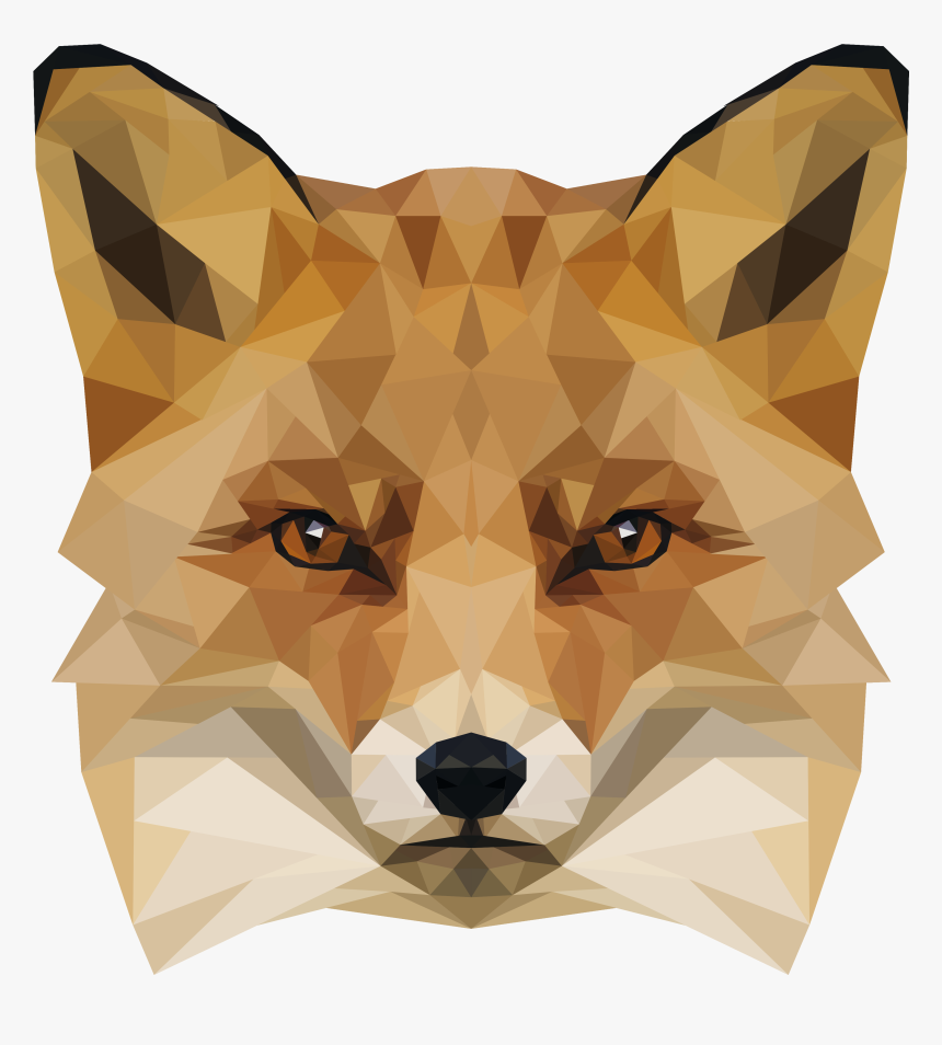 Foxpolygonartportfolio - Red Fox, HD Png Download, Free Download