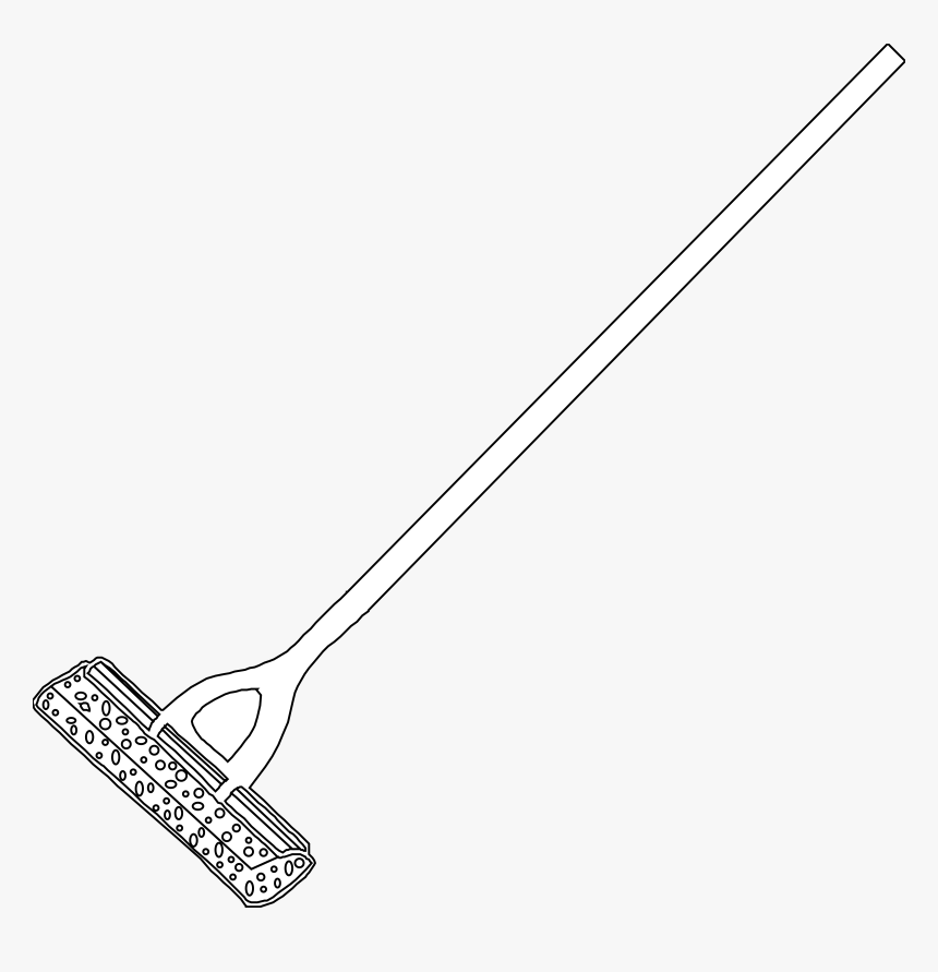 Mop Line Art Clip Arts - Wiper Clipart Black And White, HD Png Download, Free Download