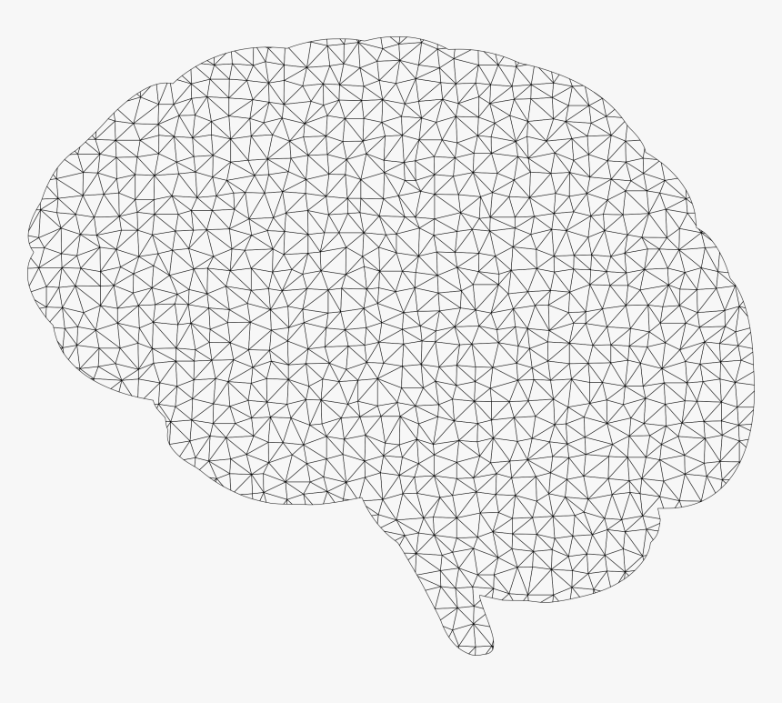 Polygonal Wireframe Brain Clip Arts - Brain Mazes, HD Png Download, Free Download