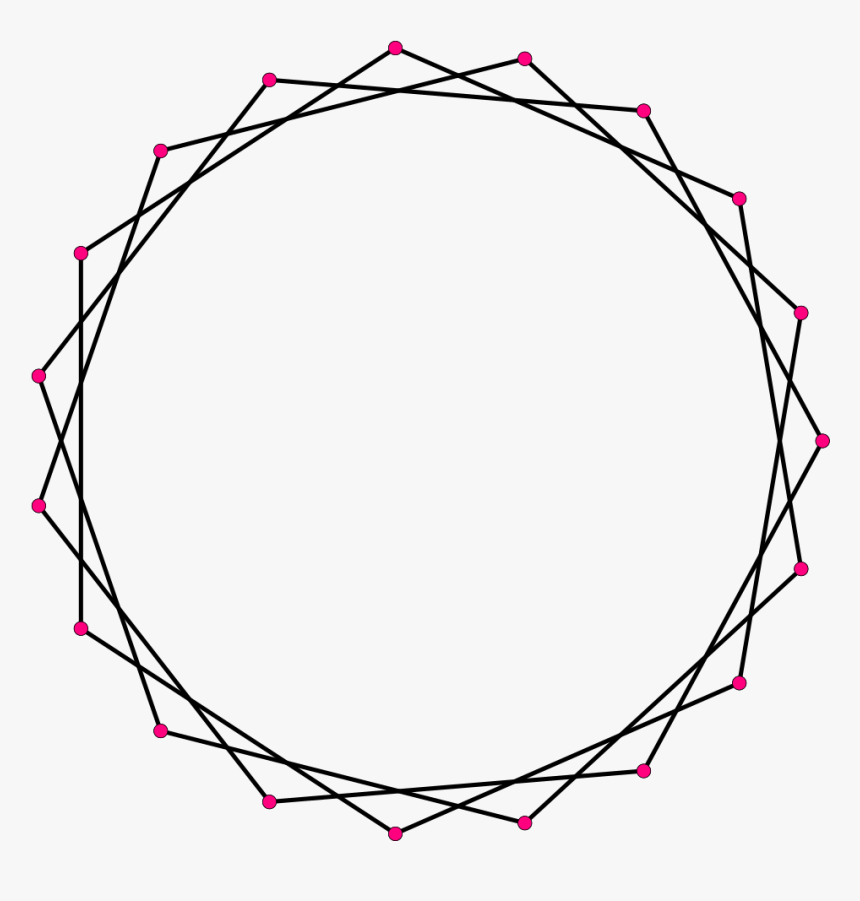 Regular Star Polygon 19-3 - Circle, HD Png Download, Free Download