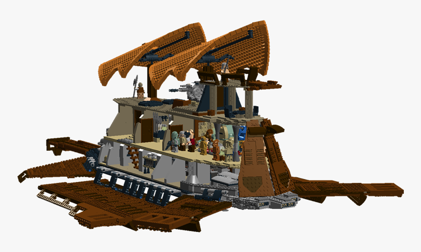 Sail Barge 12 - Lego Star Wars Moc Ships, HD Png Download, Free Download